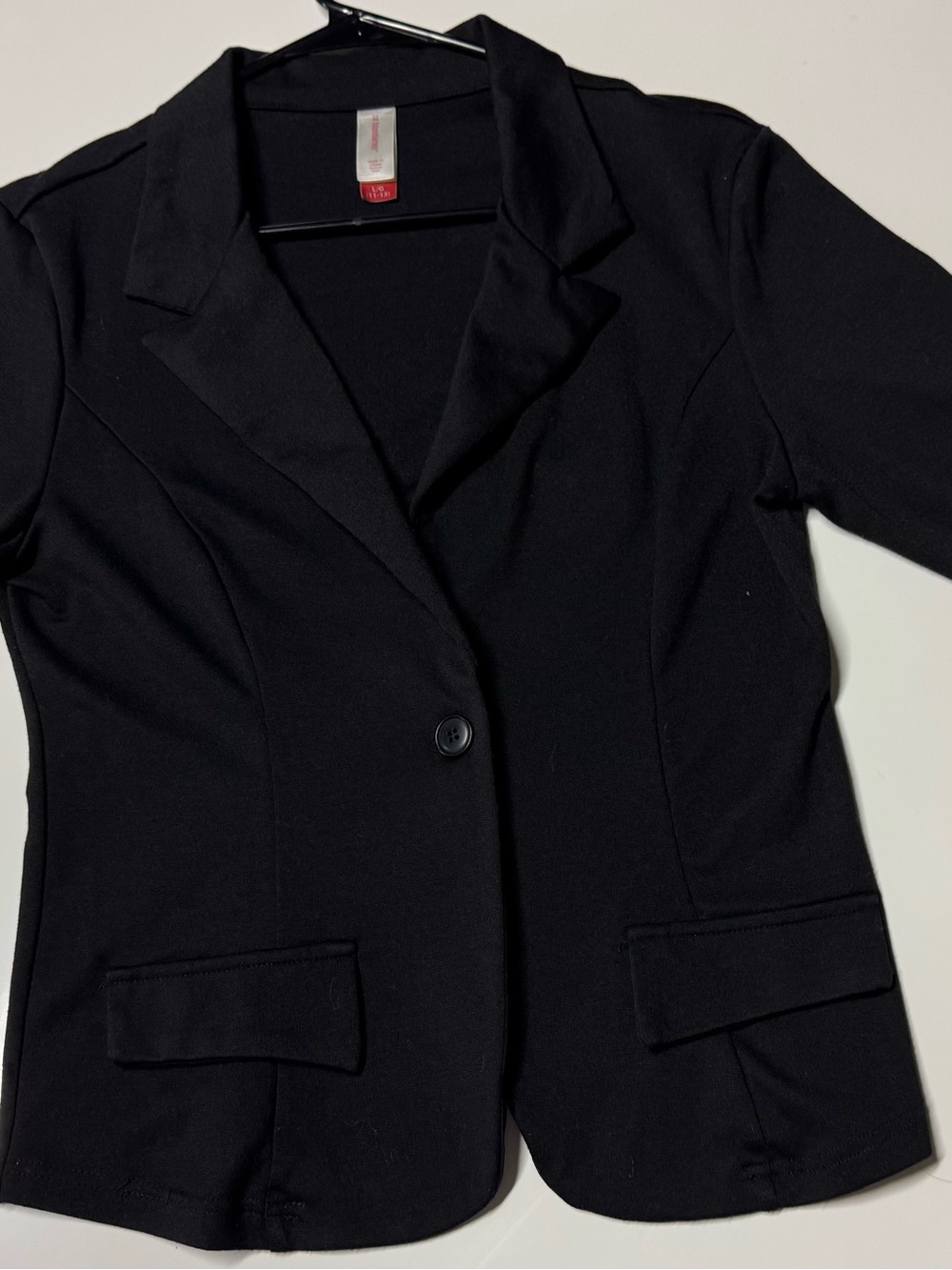 No Boundaries Black Single-Button Blazer Jacket